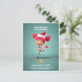 Carte postale de Noël pour le cancer (Debout devant)