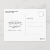 Carte postale de Noël pour les fêtes de Noël (Dos)