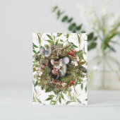 Carte postale de Noël pour les repas d'hiver (Debout devant)