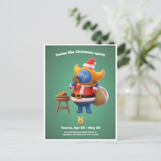 Carte postale de Noël pour Taurus (Debout devant)