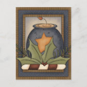 Carte postale de Noël primitive (Devant)
