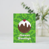Carte postale de Noël Pudding (Debout devant)