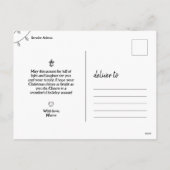 Carte postale de Noël (Puppy Ver.) (Dos)