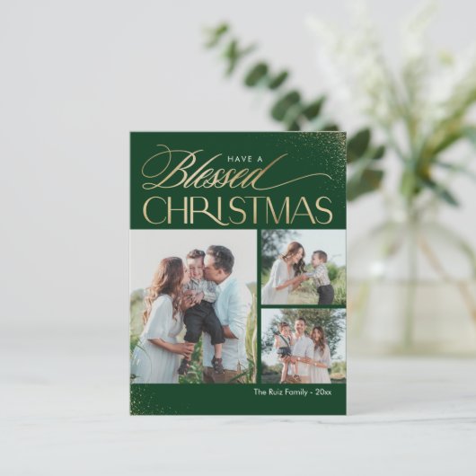 Carte postale de Noël religieuse (Debout devant)