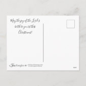 Carte postale de Noël religieuse en berceau (Dos)