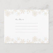 Carte postale de Noël rouge et or (Dos)