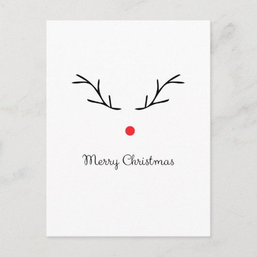 Carte postale de Noël Rudolph (Devant)