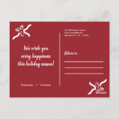 Carte postale de Noël | Salutation personnalisée (Dos)