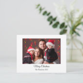 Carte postale de Noël simple (Debout devant)