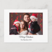 Carte postale de Noël simple (Devant)