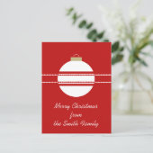 Carte postale de Noël simple et chic (Debout devant)