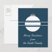 Carte postale de Noël simple et chic (Devant / Derrière)