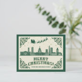 Carte postale de Noël Skyline de Washington (Debout devant)