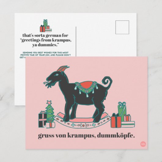 Carte postale de Noël Snarky (Devant / Derrière)