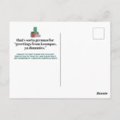 Carte postale de Noël Snarky (Dos)