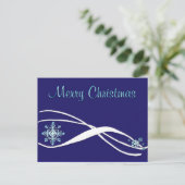 Carte postale de Noël Snowflake (Debout devant)