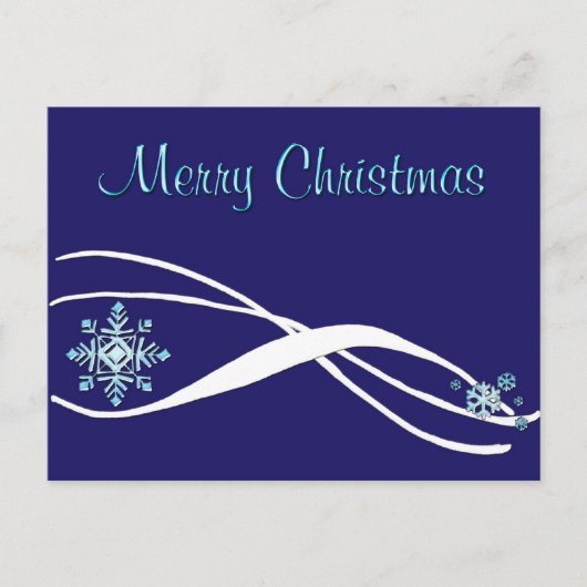 Carte postale de Noël Snowflake (Devant)