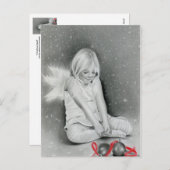 Carte postale de Noël Spirit Angel Elf (Devant / Derrière)