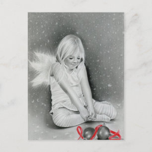 Carte postale de Noël Spirit Angel Elf