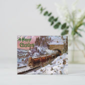 Carte postale de Noël - Train (Debout devant)