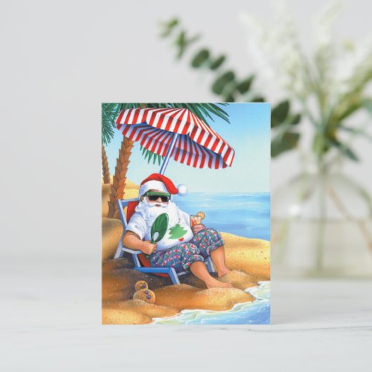 Carte postale de Noël tropicale (Debout devant)