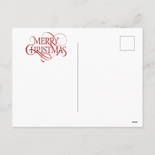 Carte postale de Noël tropicale (Dos)