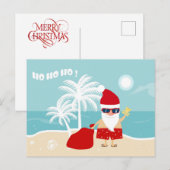 Carte postale de Noël tropicale (Devant / Derrière)