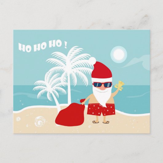 Carte postale de Noël tropicale (Devant)