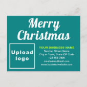 Carte postale de Noël Turquoise de Noël (Devant)