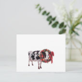 Carte postale de Noël Vache Modèle (Debout devant)