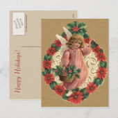 Carte postale de Noël victorienne (Devant / Derrière)