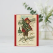 Carte postale de Noël victorienne (Debout devant)