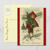 Carte postale de Noël victorienne (Devant / Derrière)