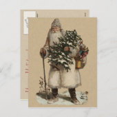 Carte postale de Noël victorienne (Devant / Derrière)