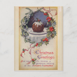 Carte postale de Noël victorienne