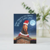 Carte postale de Noël - Vieux Saint Chick (Debout devant)