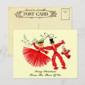 Carte postale de Noël vintage (Devant / Derrière)