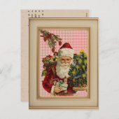 Carte postale de Noël vintage (Devant / Derrière)