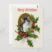 Carte postale de Noël vintage (Devant / Derrière)