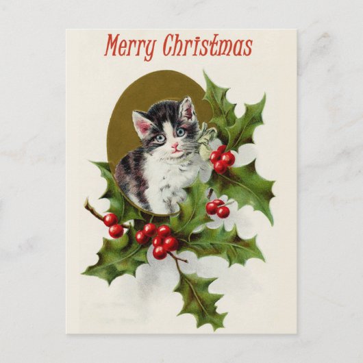 Carte postale de Noël vintage (Devant)