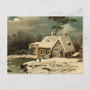 Carte postale de Noël vintage