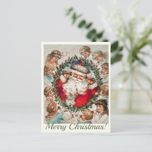 Carte postale de Noël vintage (Debout devant)