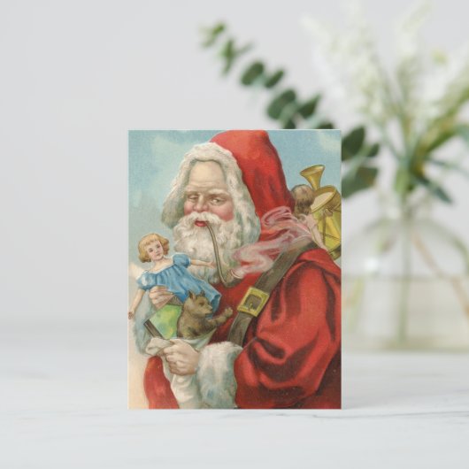 Carte postale de Noël vintage (Debout devant)