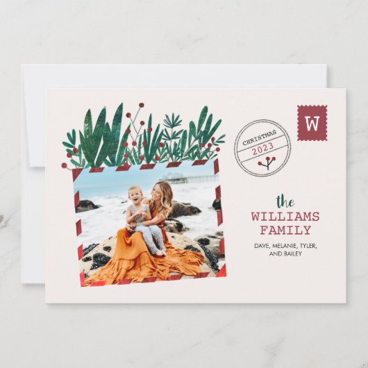 Carte postale de Noël vintage (Devant)