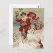 Carte postale de Noël vintage (Devant / Derrière)