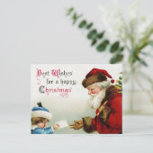 Carte postale de Noël vintage (Debout devant)