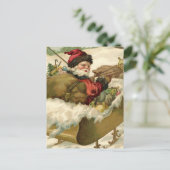 Carte postale de Noël vintage (Debout devant)