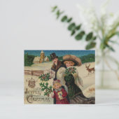 Carte postale de Noël vintage (Debout devant)