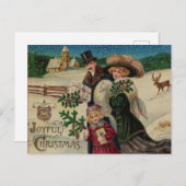 Carte postale de Noël vintage (Devant / Derrière)