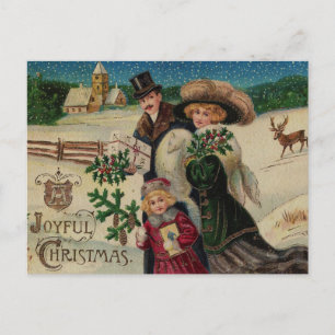 Carte postale de Noël vintage